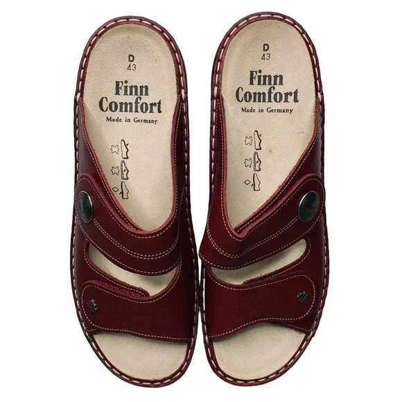 Finn Comfort Sansibar Venezia Red Sandals Womens Size 12 US 43 EU NWOT $225 - Picture 12 of 16
